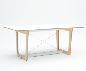 Trestle dining table white